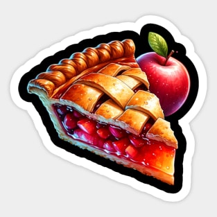 Apple Pie Coffee Kawaii Slice Cafe Bake Sticker